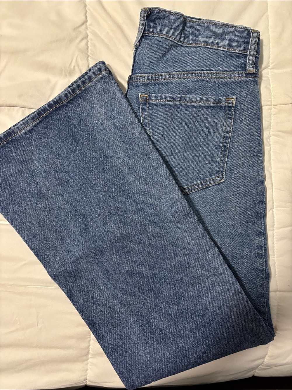 Old Navy mid rise loose boot cut jeans